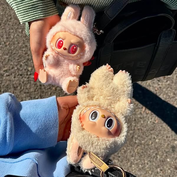 Charming "Have a Seat" Labubu Monster Keychain